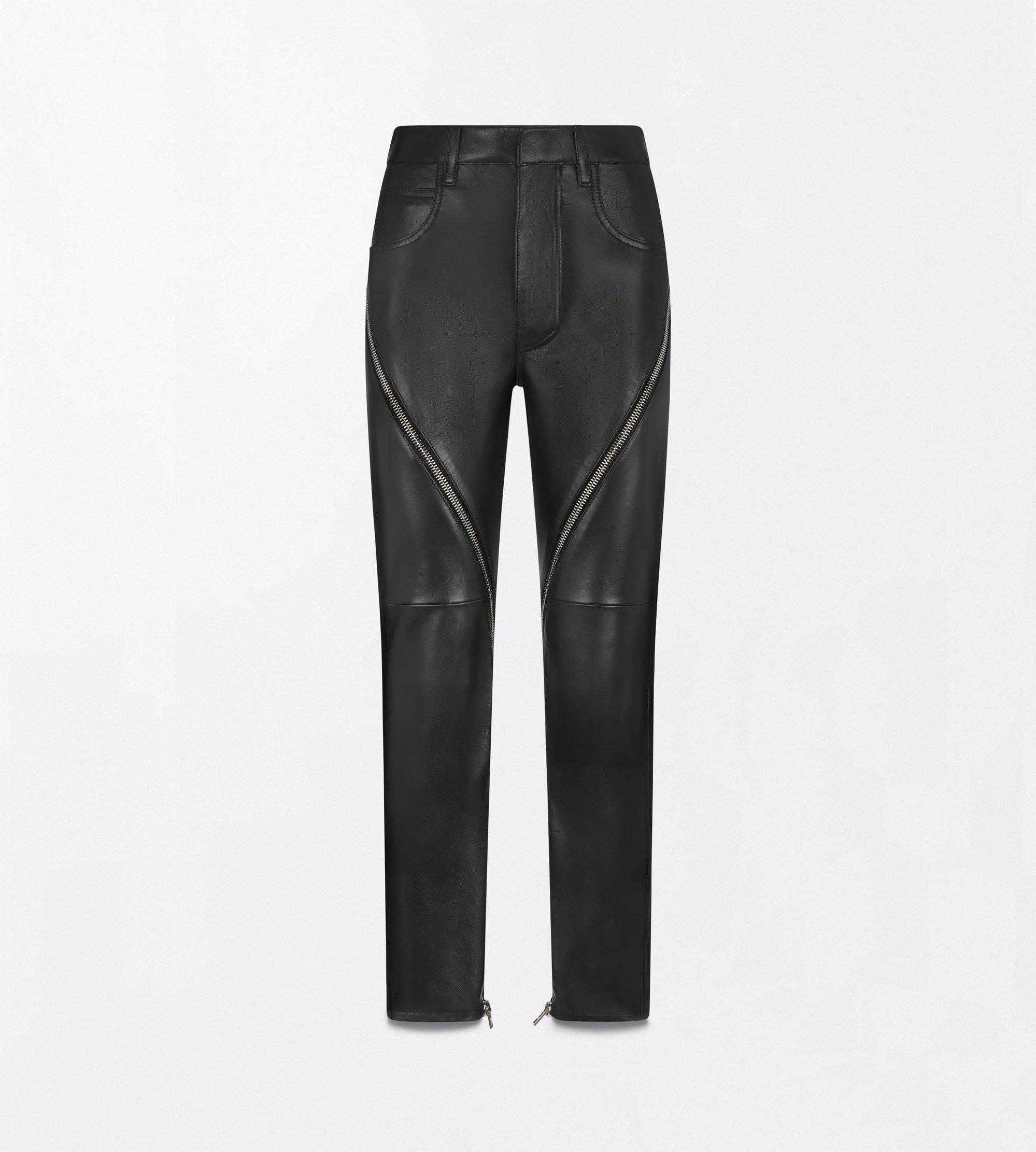 NAPPA LEATHER PANTS WITH ZIP DETAIL