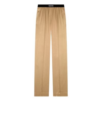 STRETCH SILK SATIN PJ PANTS
