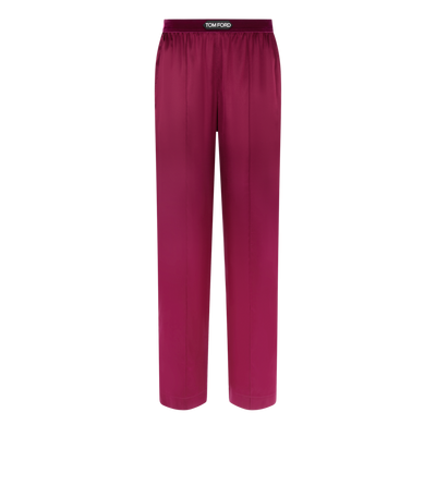 STRETCH SILK SATIN PJ PANTS