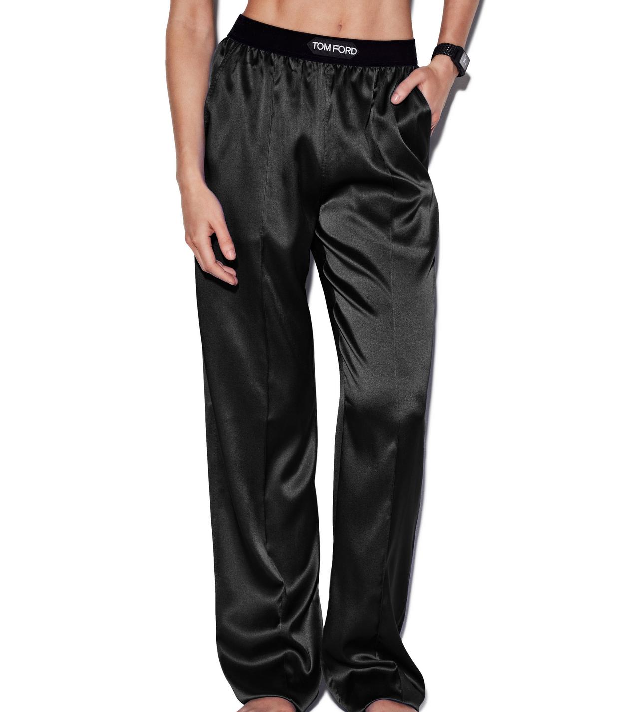 Satin stretch clearance pants