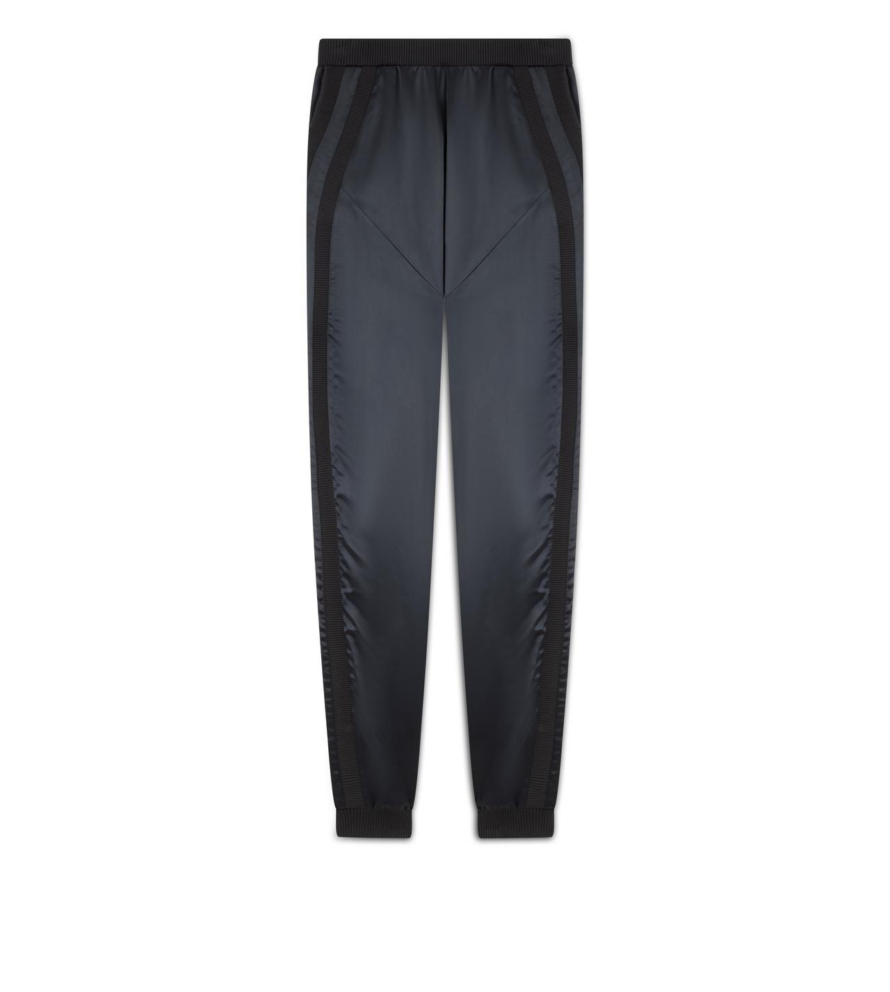 Satin cuffed joggers hotsell