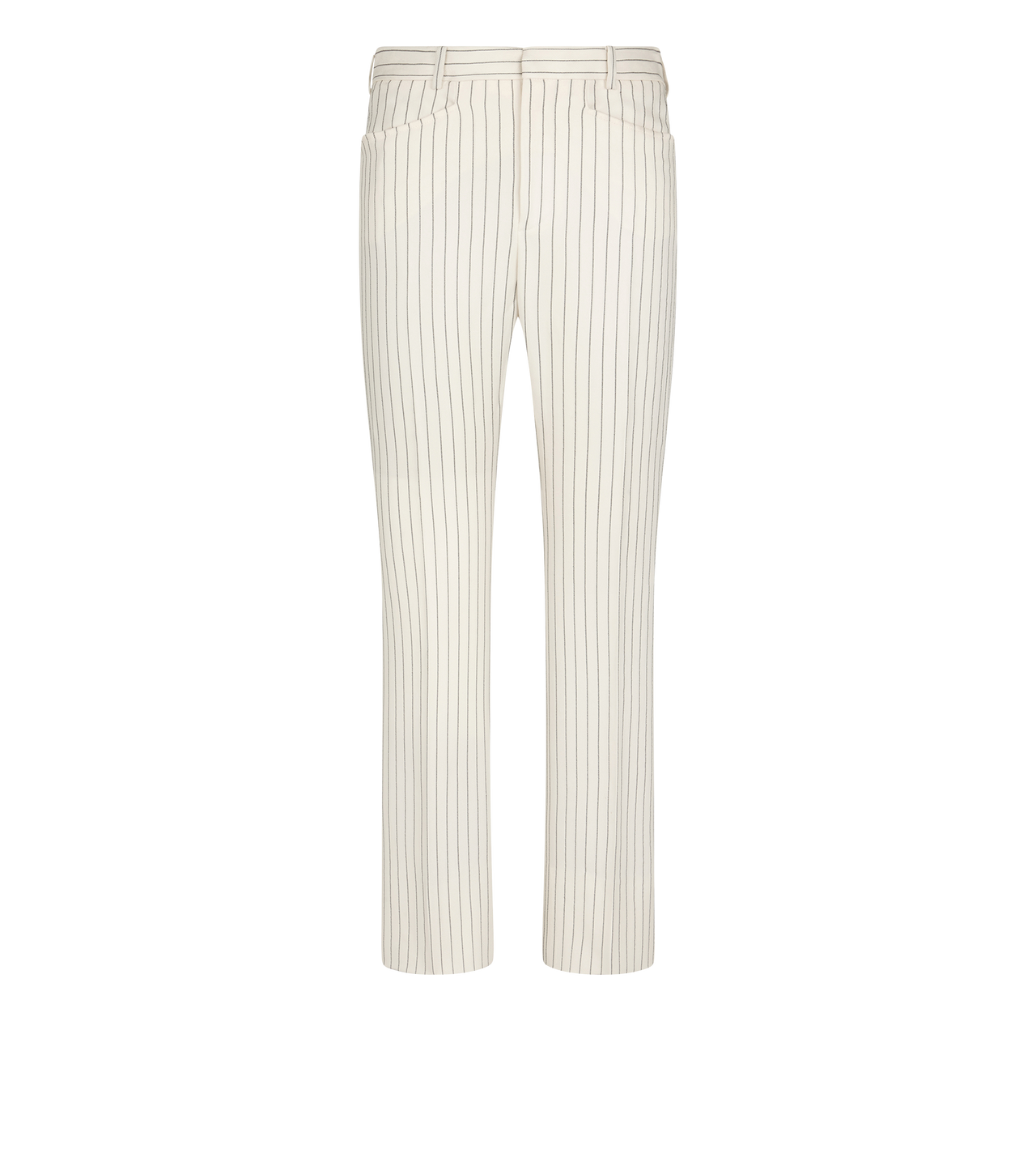 STRIPED WOOL AND SILK BLEND "WALLIS" TAILORED PANTS image number 0