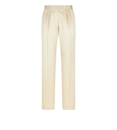 SILK AND WOOL TWILL TAILORED PLEATED PANTS | Tom Ford Fashion