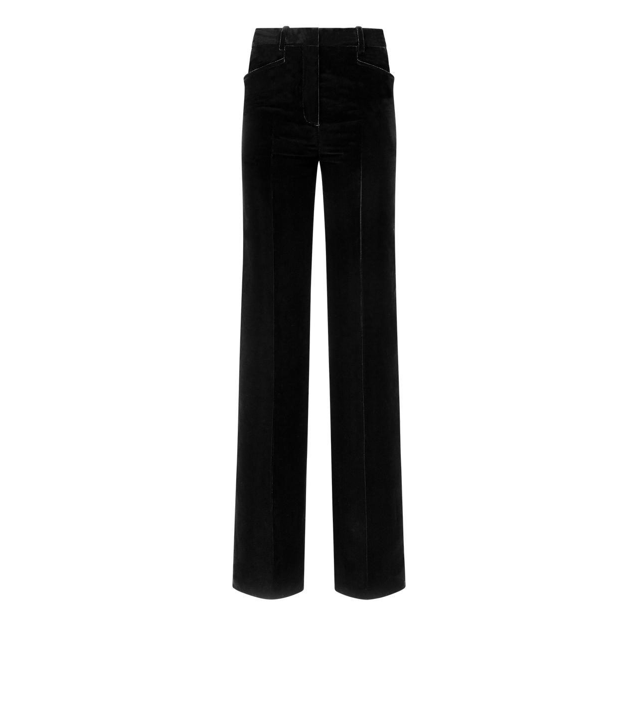 VELVET TAILORED BOOT CUT PANTS image number 0