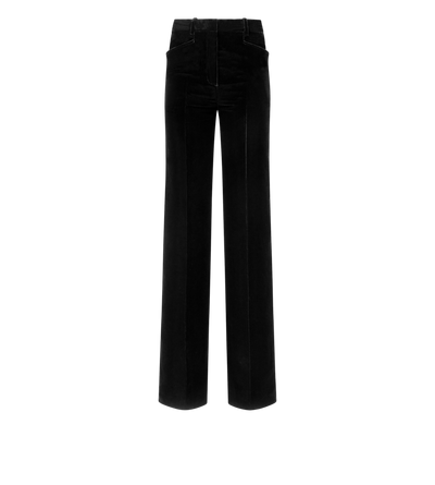 VELVET TAILORED BOOT CUT PANTS image number 0