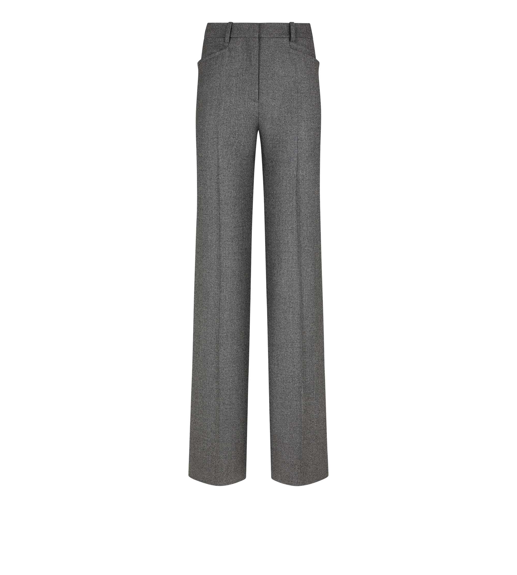 CASHMERE FLANNEL TAILORED BOOT CUT PANTS
