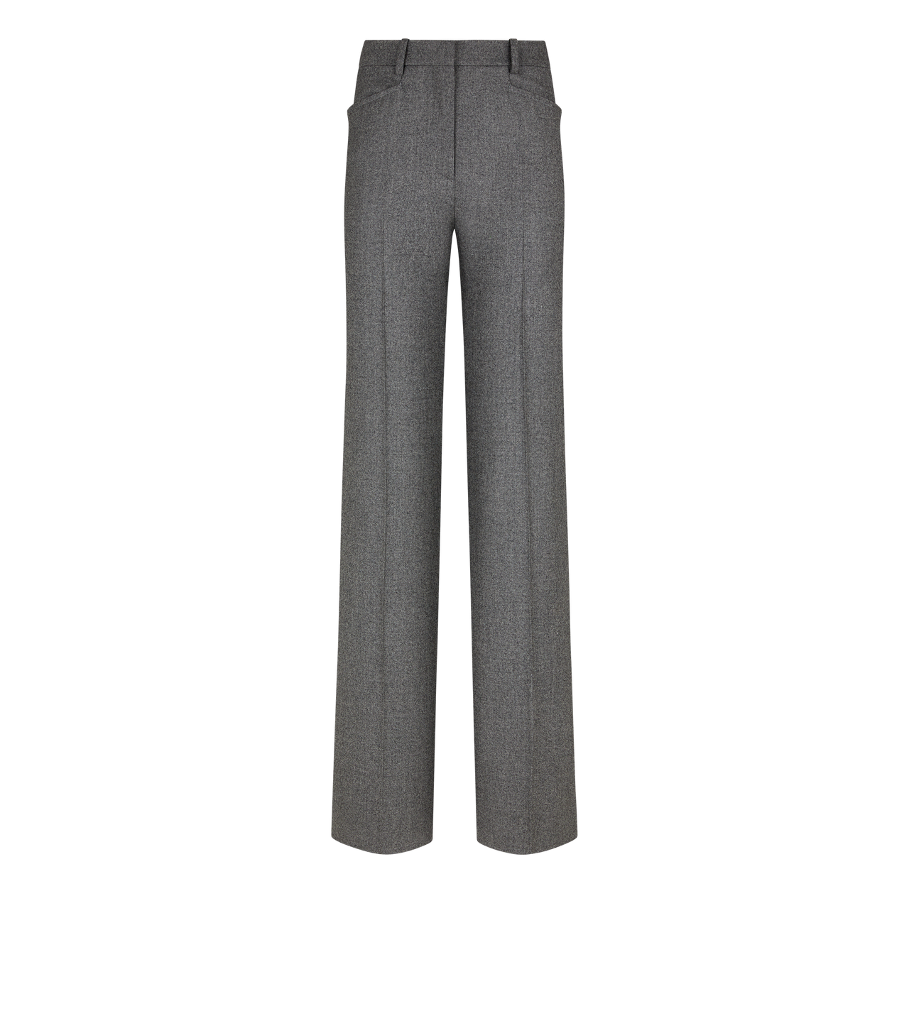 CASHMERE FLANNEL TAILORED BOOT CUT PANTS image number 0