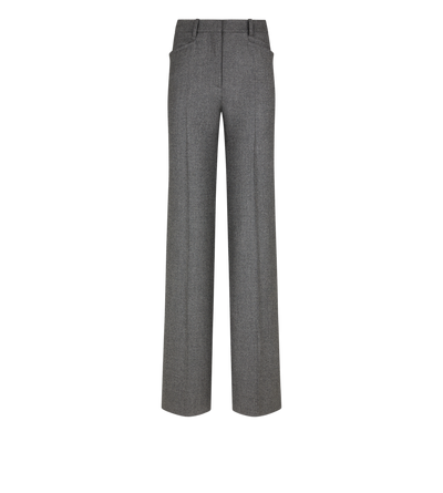 CASHMERE FLANNEL TAILORED BOOT CUT PANTS