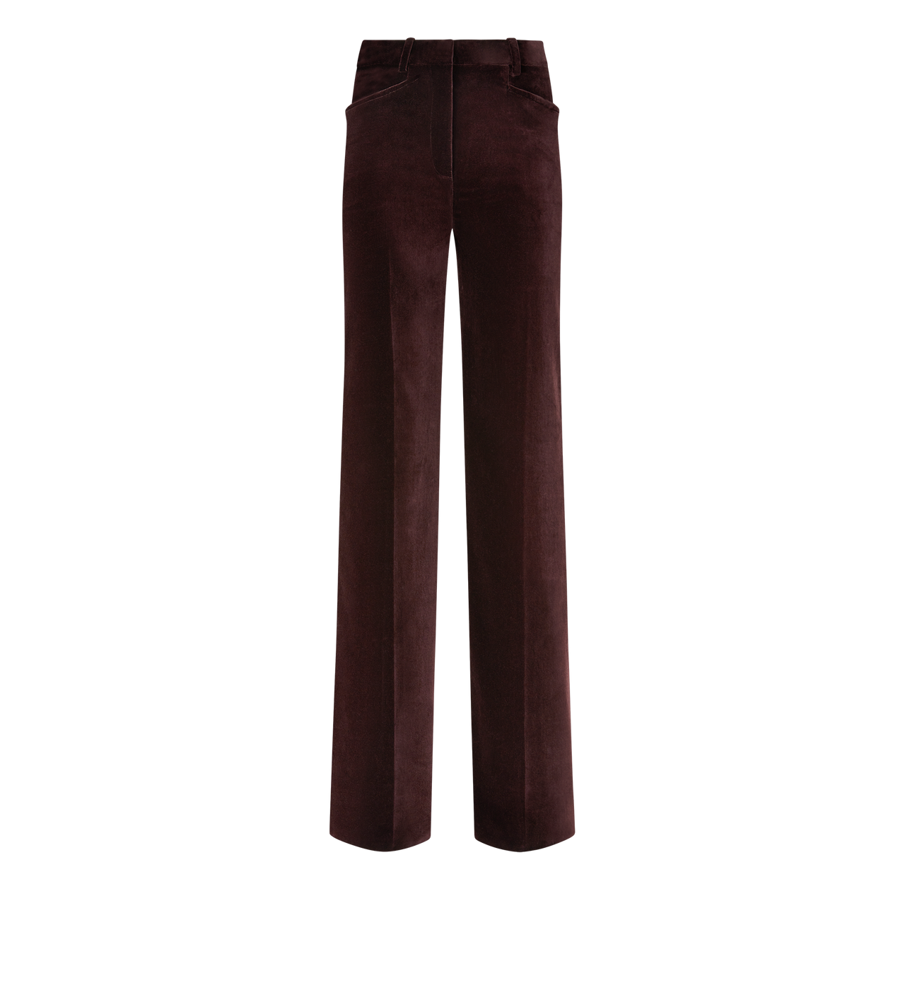 VELVET TAILORED BOOT CUT PANTS image number 0