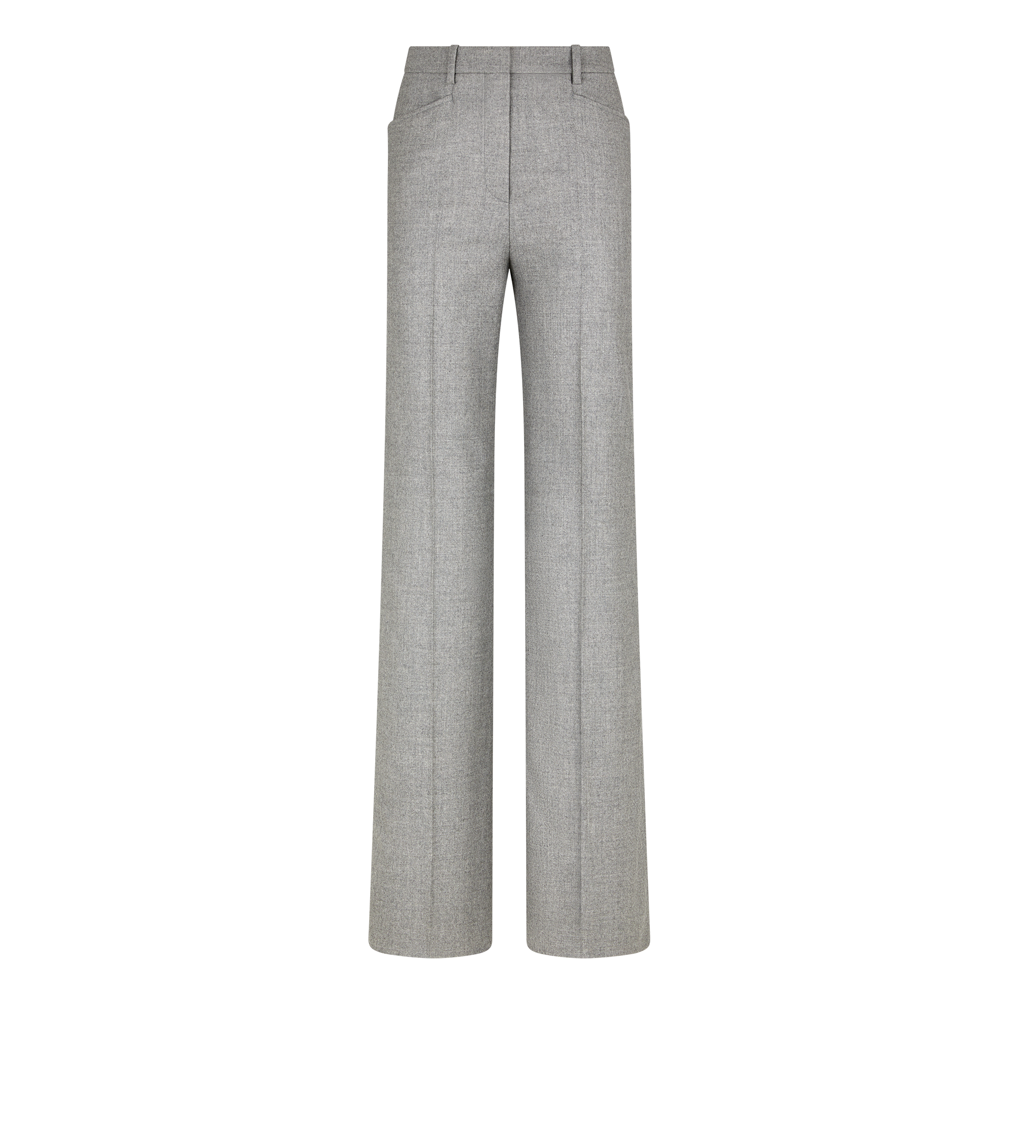CASHMERE FLANNEL TAILORED BOOT CUT PANTS