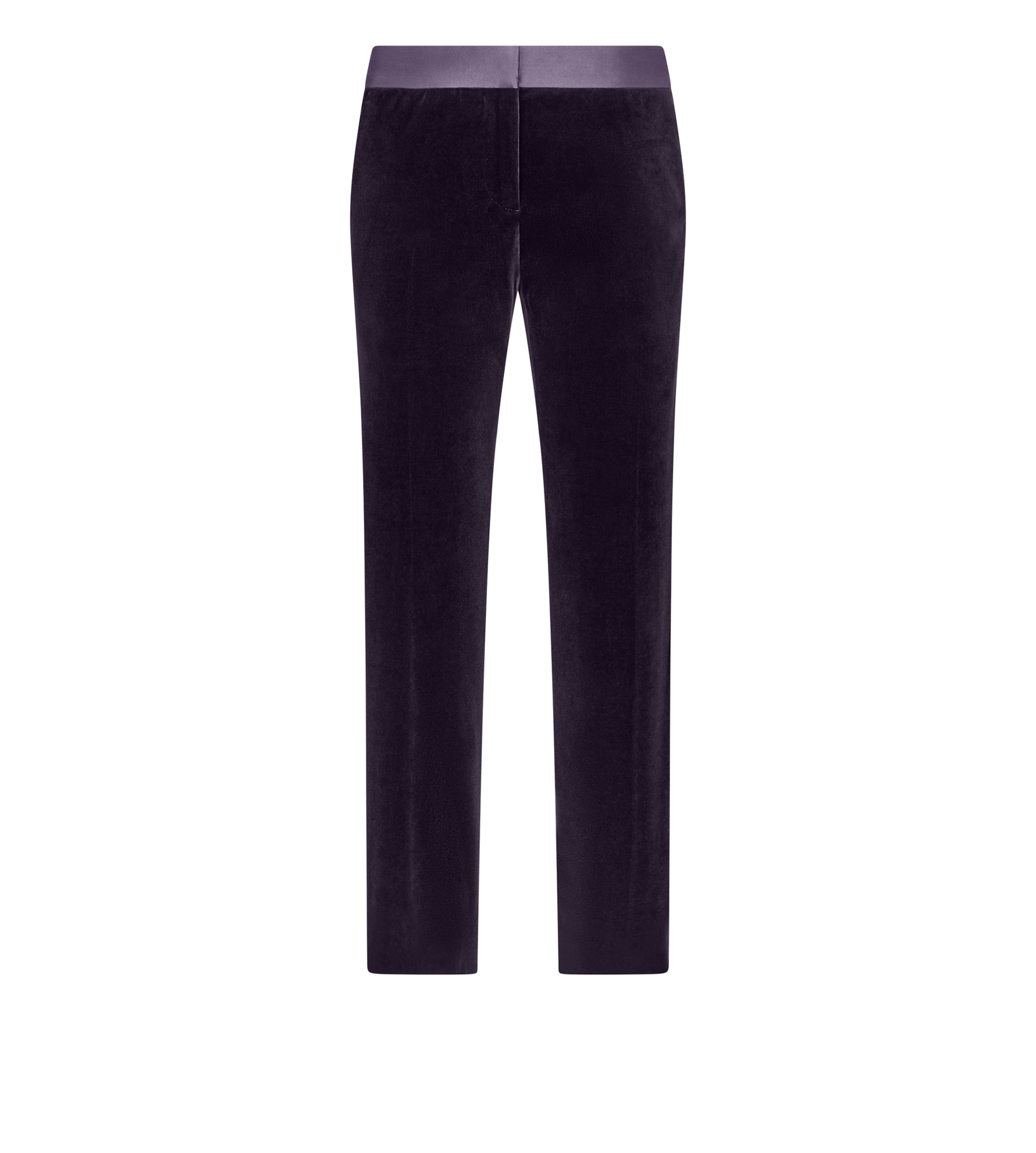 TAILORED TUXEDO SKINNY CIGARETTE VELVET PANTS