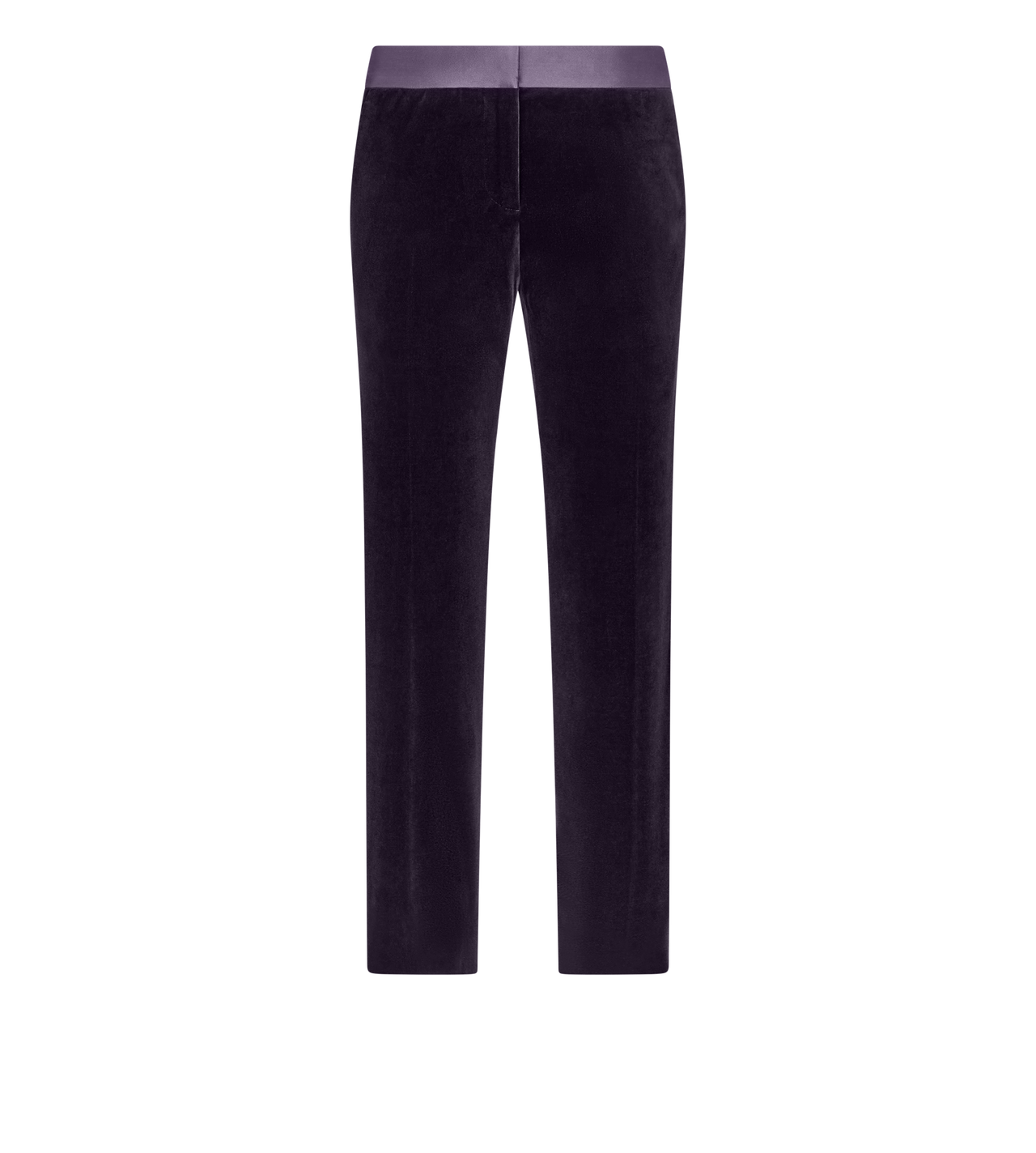 TAILORED TUXEDO SKINNY CIGARETTE VELVET PANTS image number 0