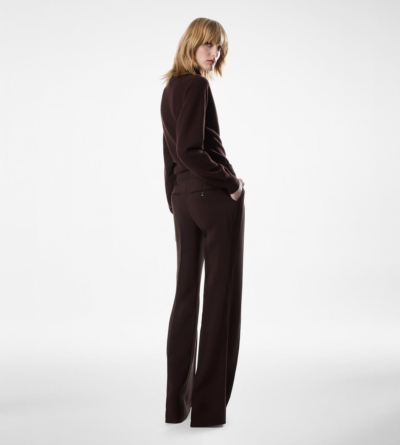 TAILORED DOUBLE PLEAT WIDE LEG PANTS | Tom Ford Fashion