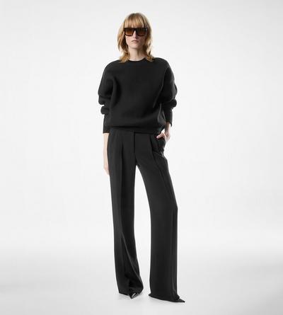 TAILORED DOUBLE PLEAT WIDE LEG PANTS image number 1