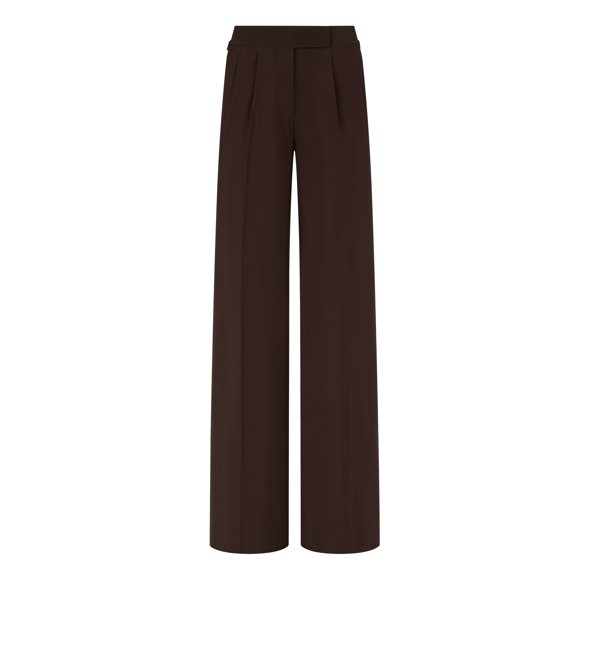 TAILORED DOUBLE PLEAT WIDE LEG PANTS