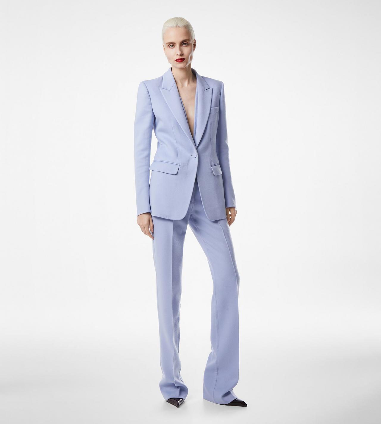 DOUBLE FACE LIGHT WOOL TAILORED STRAIGHT PANTS image number 1