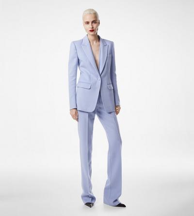 DOUBLE FACE LIGHT WOOL TAILORED STRAIGHT PANTS image number 1