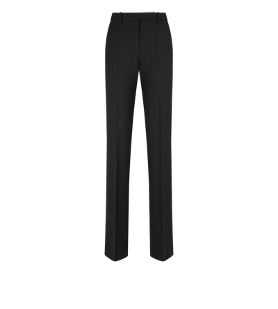 WOOL SILK BLEND TAILORED STRAIGHT PANTS image number 0