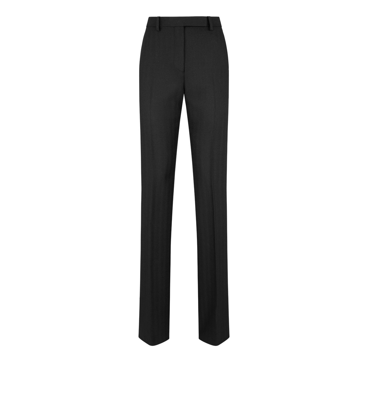 SHARP HERRINGBONE TAILORED STRAIGHT PANTS image number 0