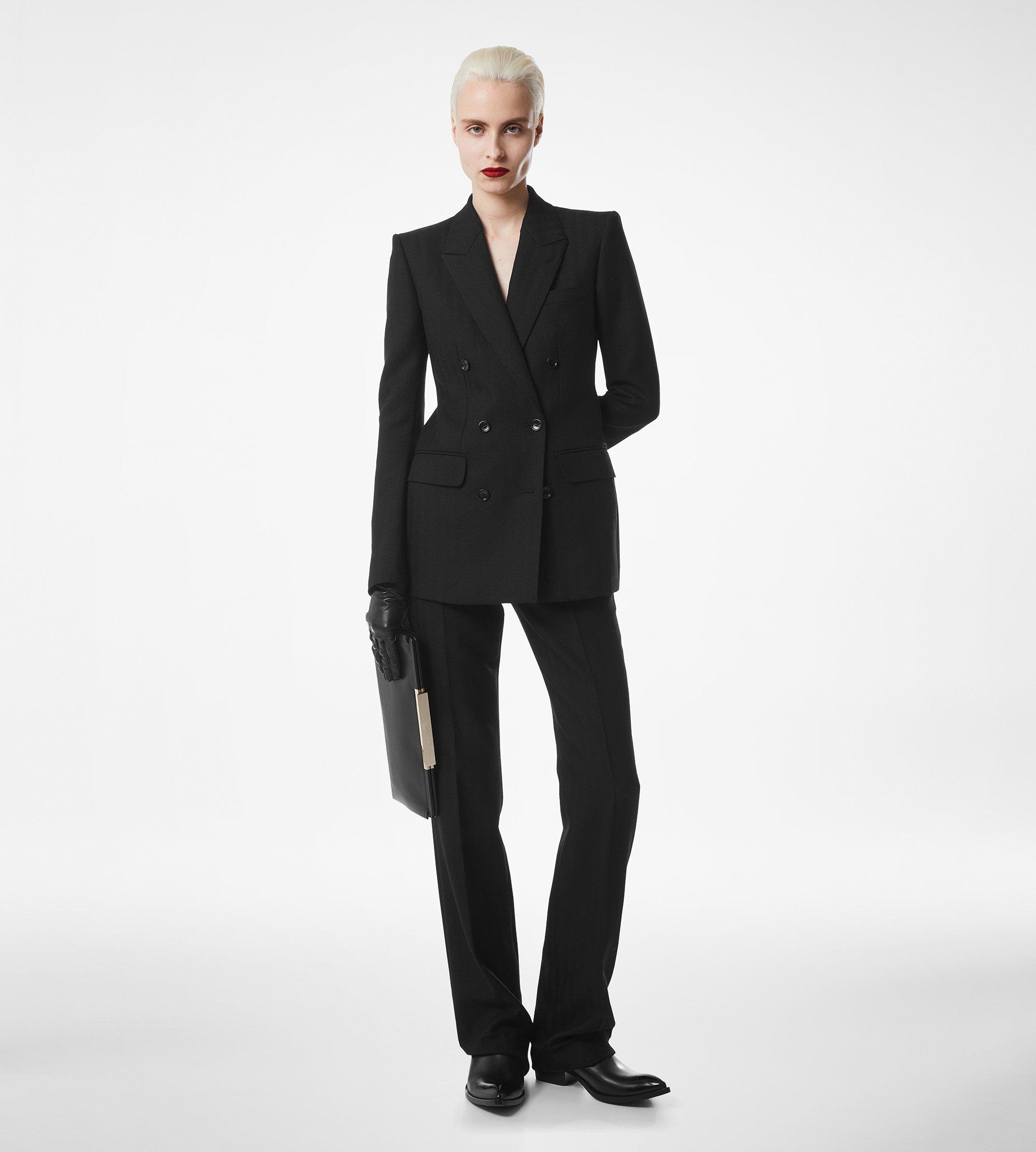 SHARP HERRINGBONE TAILORED STRAIGHT PANTS | TOM FORD Fashion