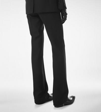SHARP HERRINGBONE TAILORED STRAIGHT PANTS image number 4