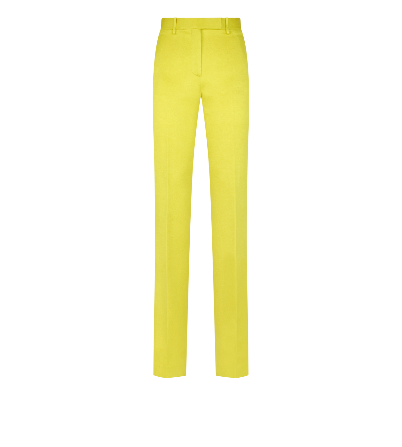 WASHED COTTON SILK BLEND DUCHESSE TAILORED STRAIGHT PANTS image number 0