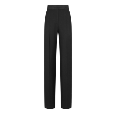 WOOL SILK BLEND HIGH-WAISTED TUXEDO PANTS image number 0