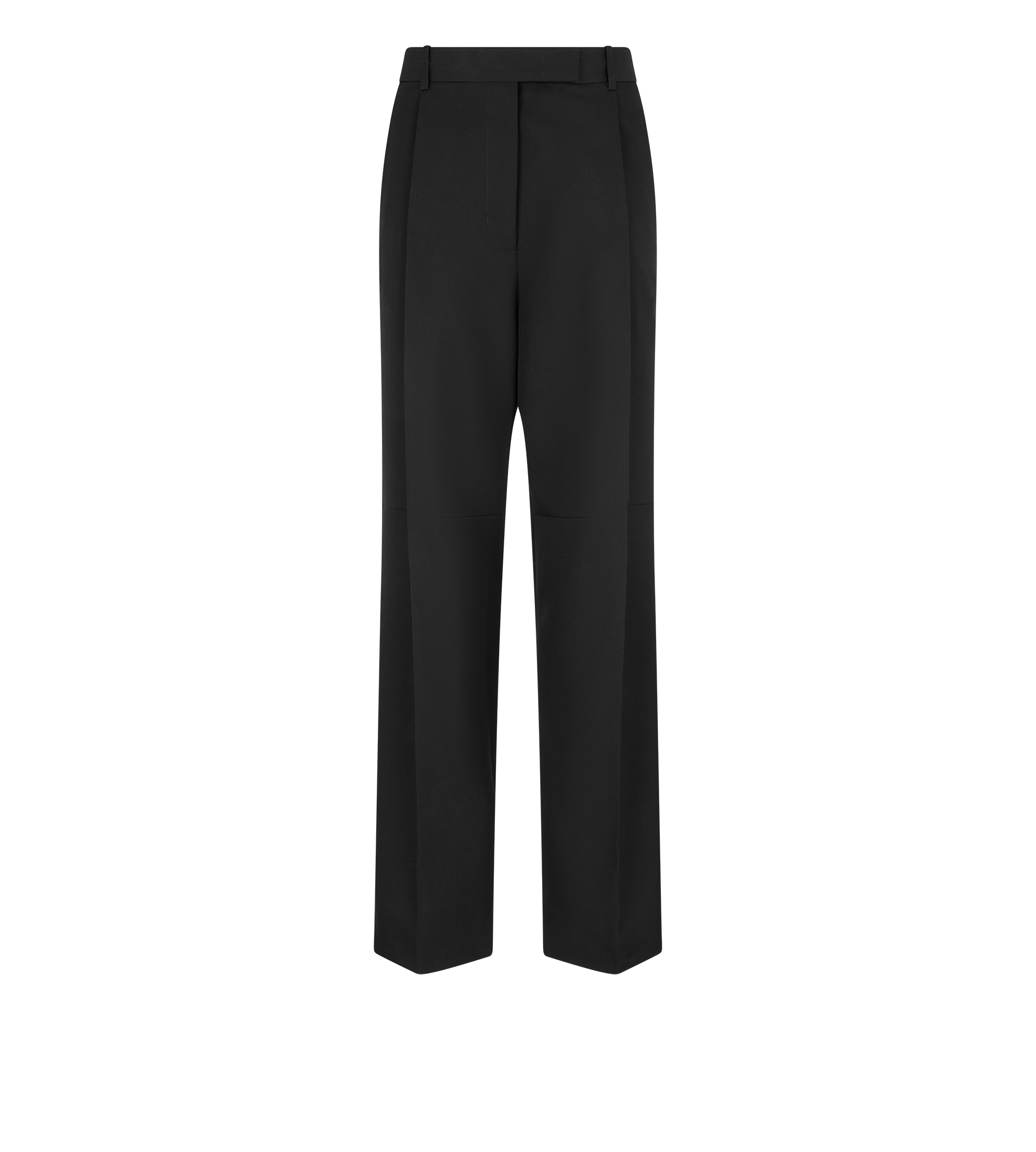 SHARP WOOL PLEATED PANTS