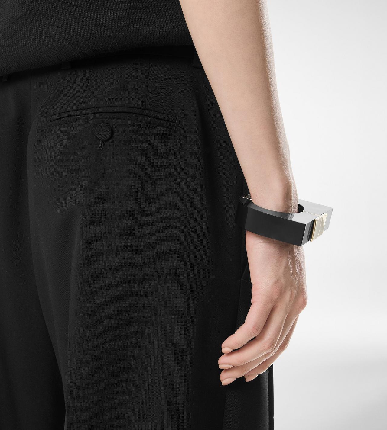 TOM FORD WOOL BLACK FRESCO LANA PLEATED PANTS