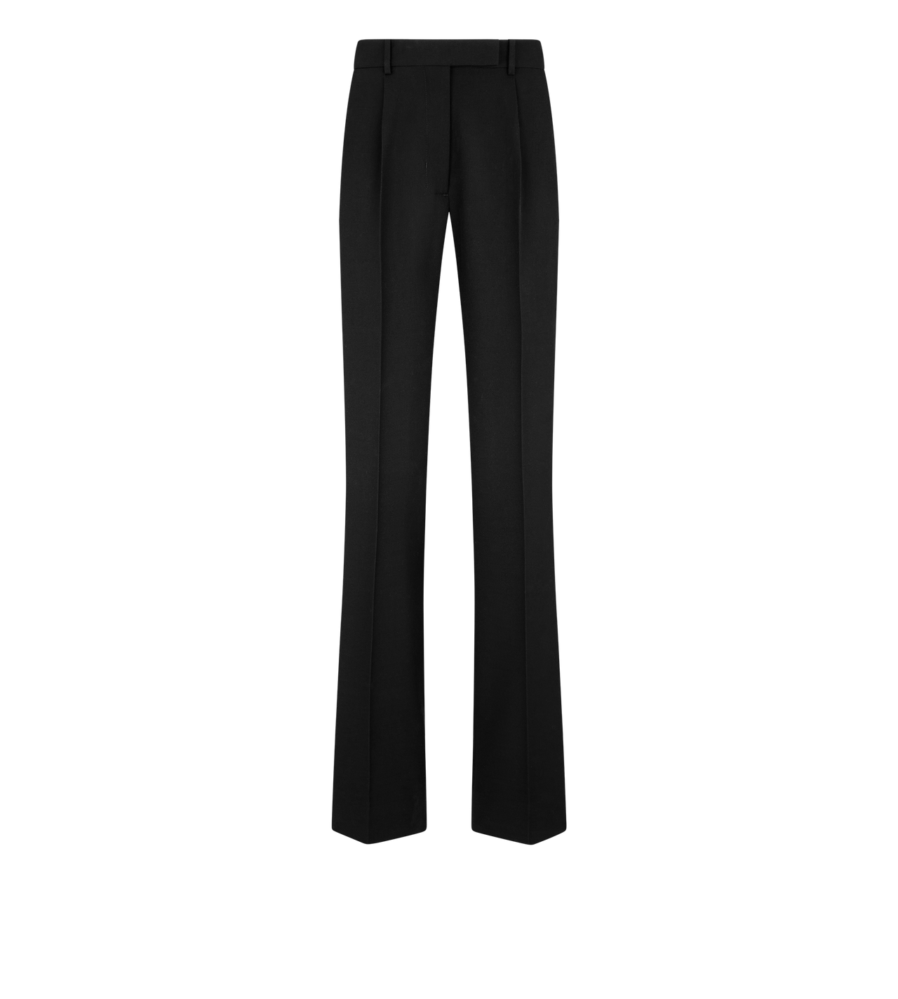 SHARP GRAIN DE POUDRE RELAXED PLEATED STRAIGHT PANTS image number 0
