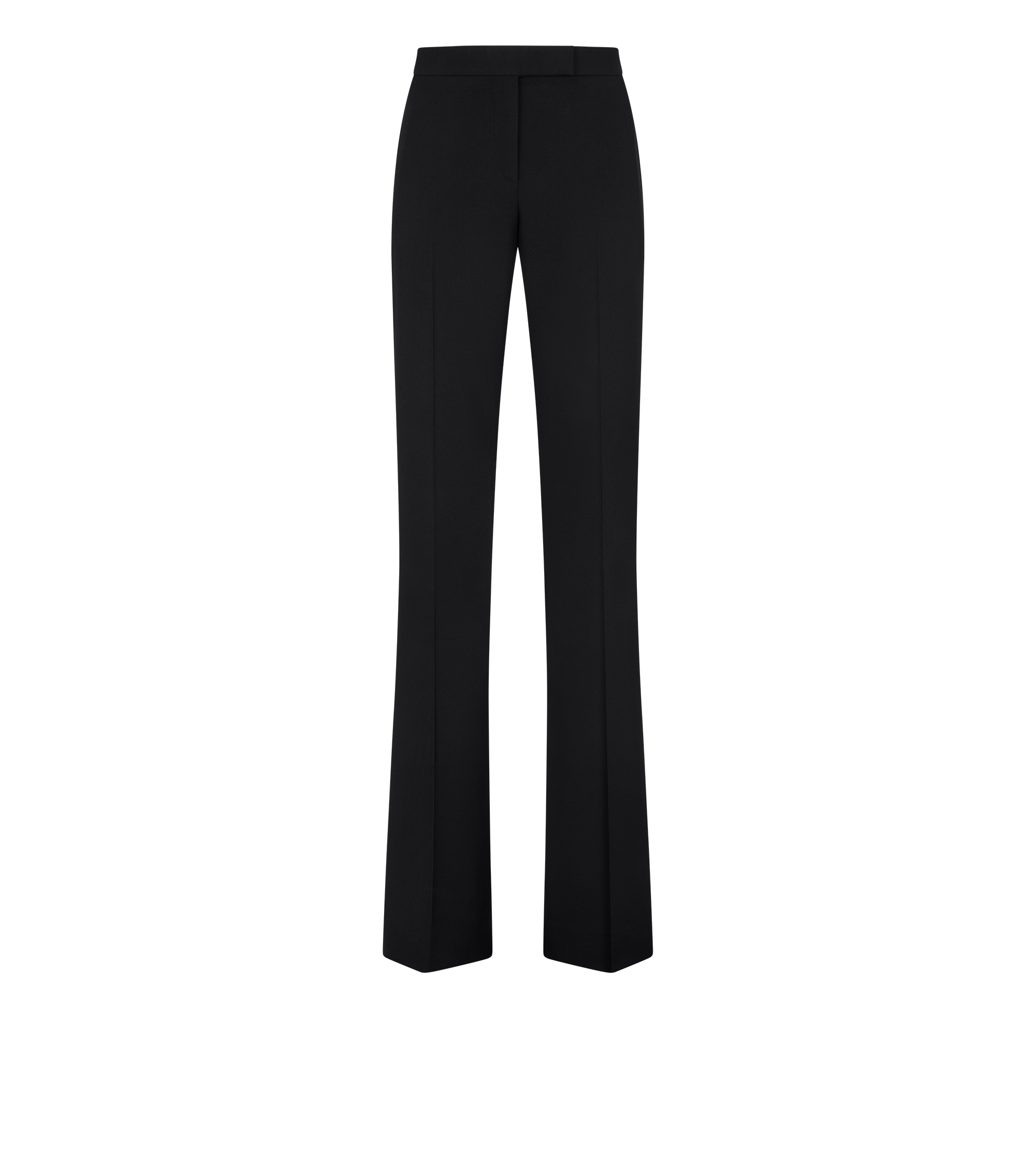 BI-COLOR SHARP GRAIN DE POUDRE TAILORED TUXEDO STRAIGHT PANTS