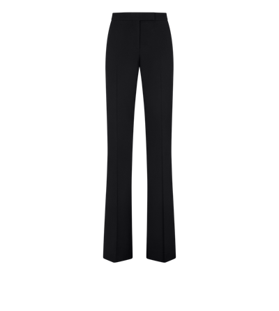 BI-COLOR SHARP GRAIN DE POUDRE TAILORED TUXEDO STRAIGHT PANTS image number 0