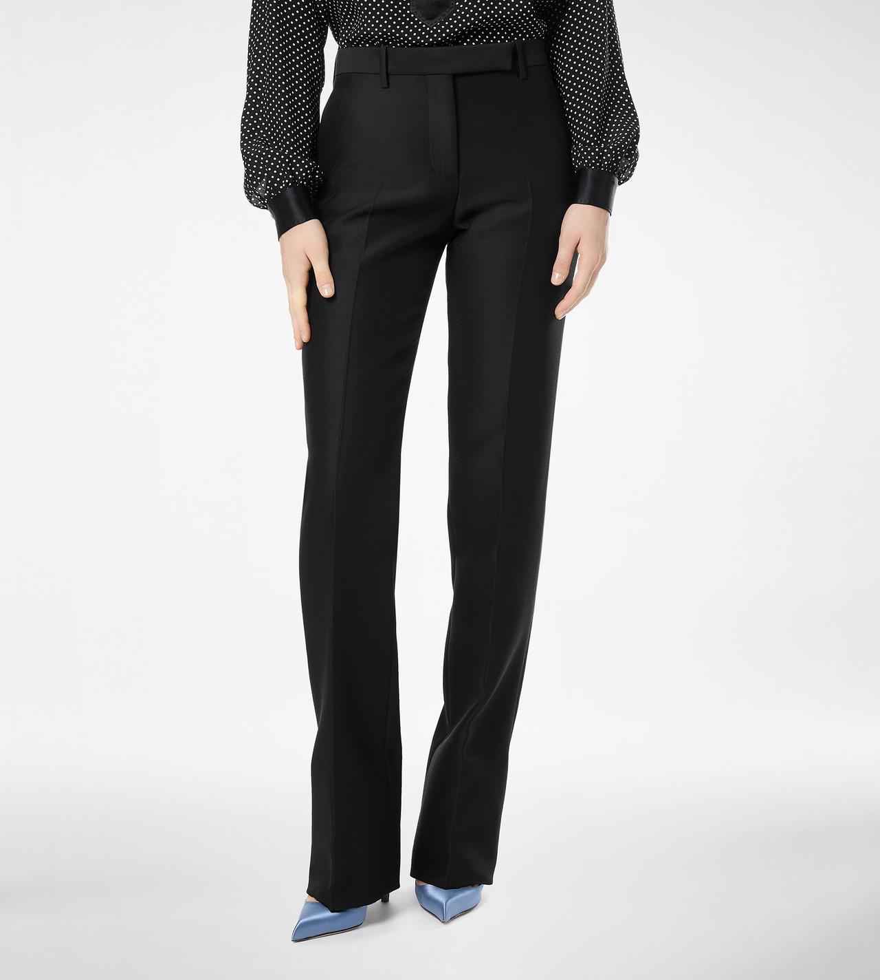 WOOL SILK RADZMIR TAILORED STRAIGHT PANTS image number 3