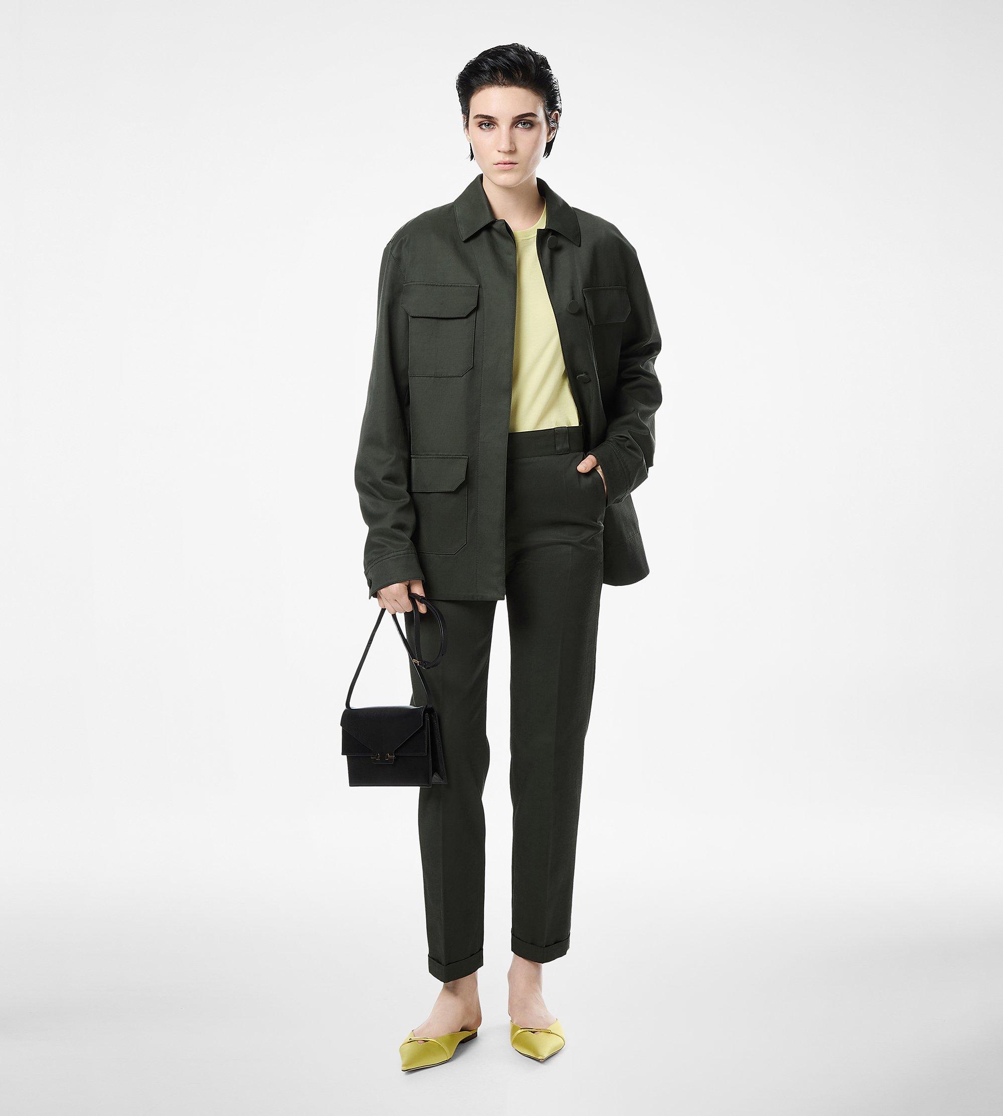 COTTON VISCOSE TWILL CHINO PANTS