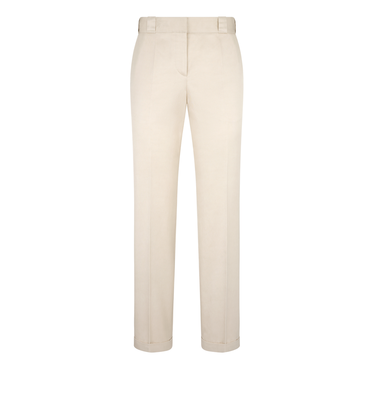 TOM FORD  PINK BEIGE COTTON VISCOSE TWILL CHINO PANTS