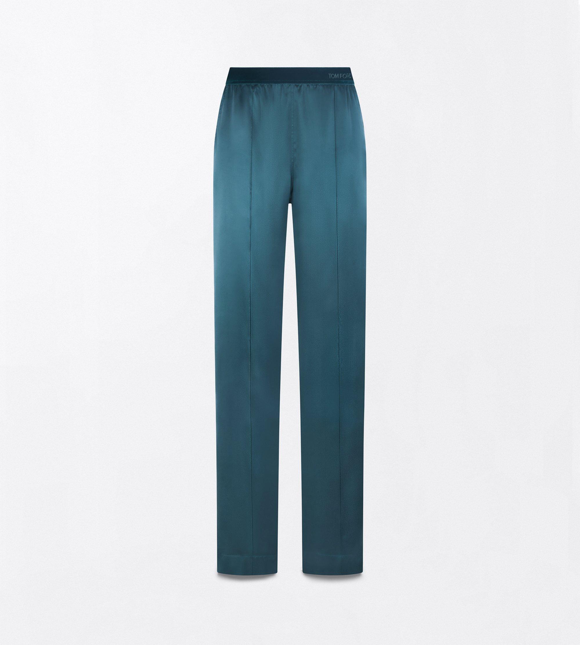 PEACH-FEEL SILK SATIN PJ PANTS