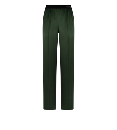 STRETCH SILK SATIN PJ PANTS image number 0