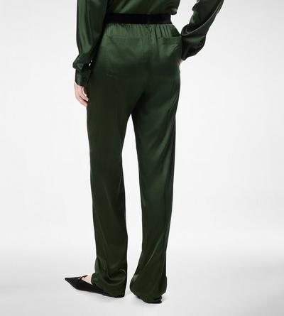 STRETCH SILK SATIN PJ PANTS image number 4