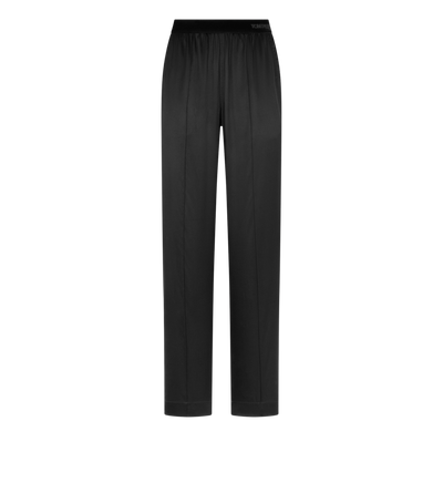 TOM FORD SILK BLACK PJ PANTS IN RASO DI SETA STRETCH