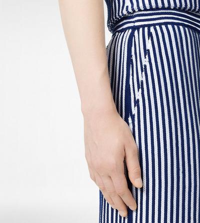 SEQUIN EMBROIDERED SILK GEORGETTE PANTS image number 1