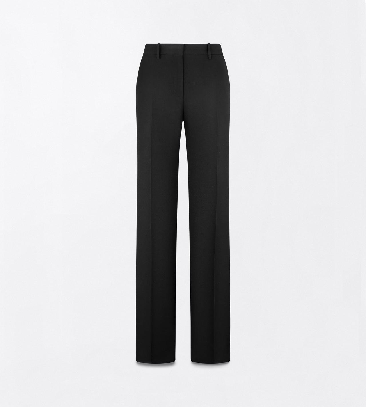 TOM FORD WOOL BLACK SHARP GRAIN DE POUDRE TAILORED STRAIGHT BOYFRIEND PANTS