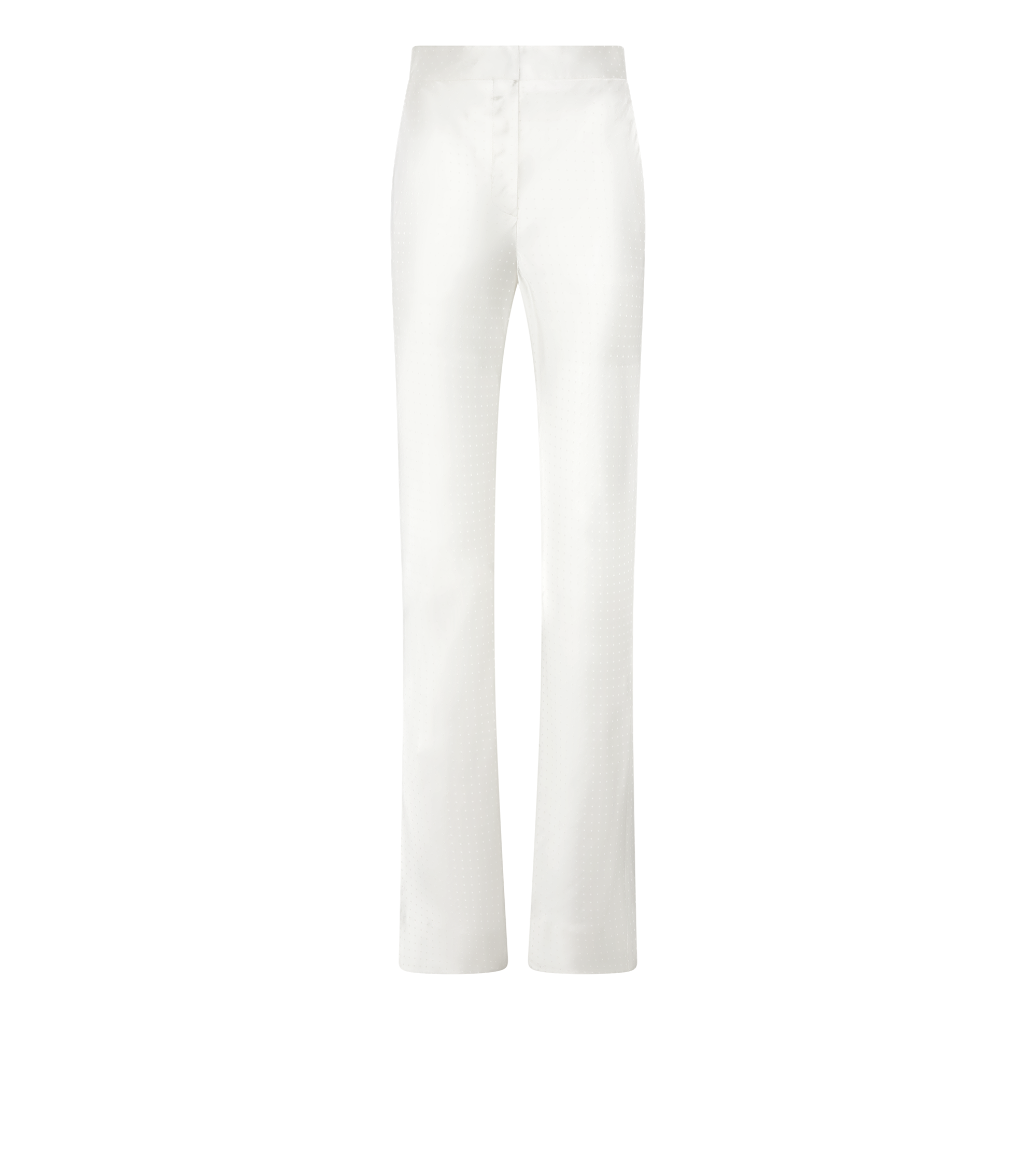 PANTALONI DRITTI A TAGLIO DIAGONALE A MICRO POIS