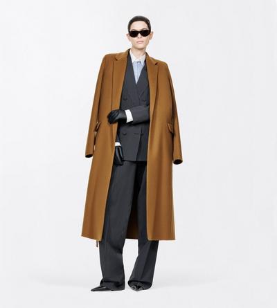 TOM FORD WOOL BLEND BLACK ANTHRACITE MICRO CHALK STRIPE WOOL BLEND TAILORED WIDE LEG PLEATED STRAIGHT PANTS