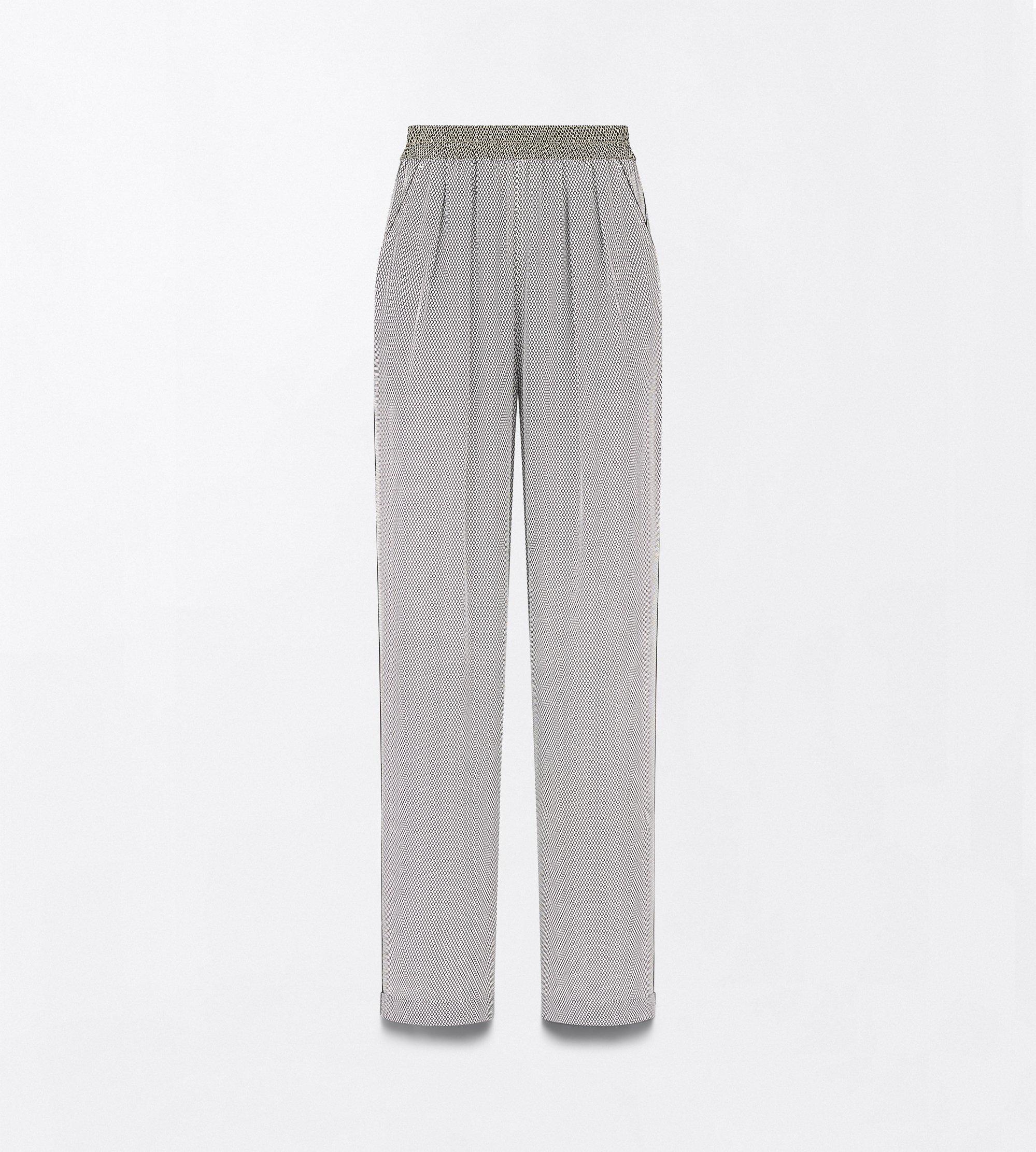 PRINTED NET CREPE DE CHINE PJ PANTS TONAL TF EMBROIDERED LOGO