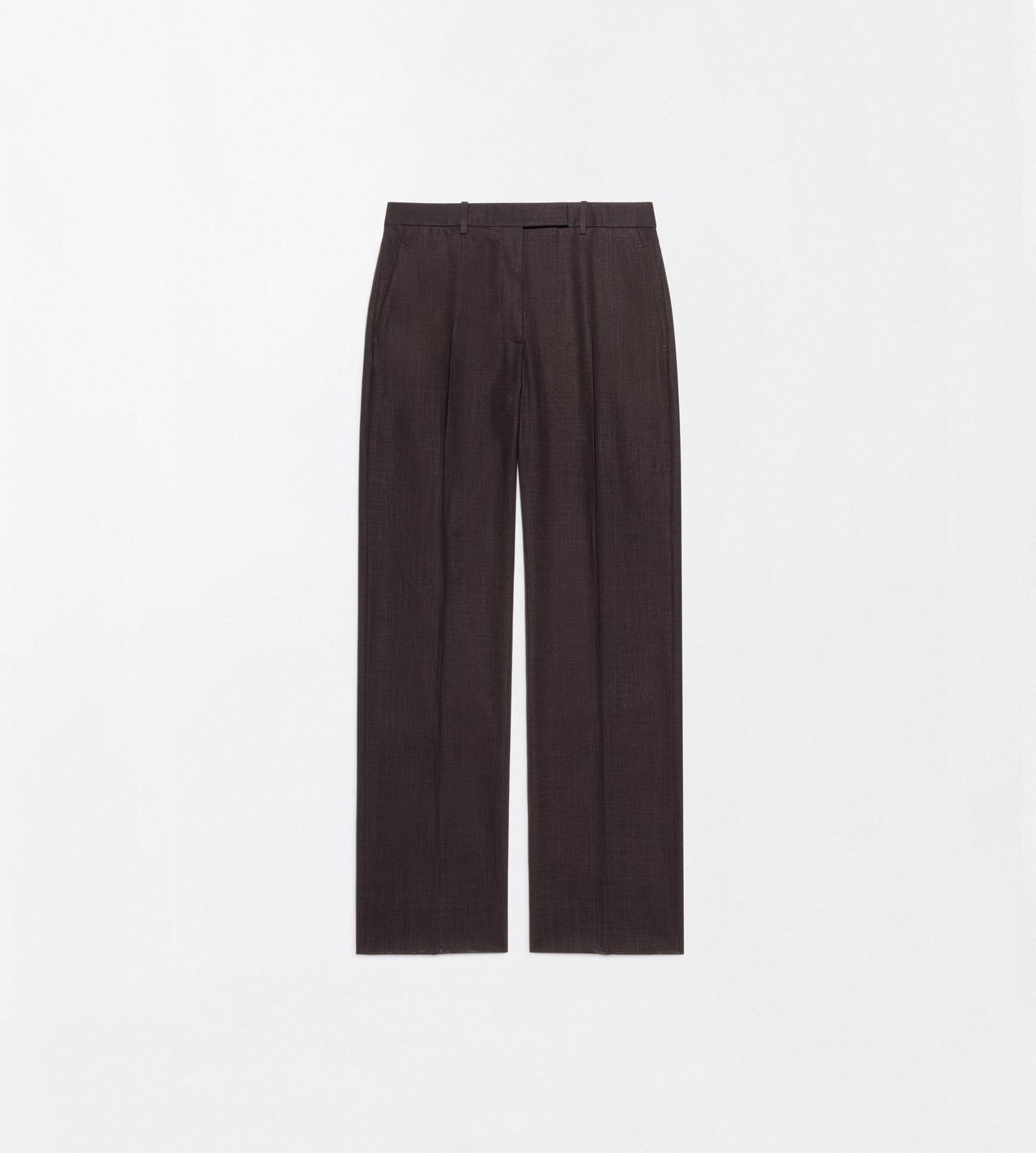 TOM FORD  ESPRESSO ELEGANTE HOSE AUS LEICHTER SCHURWOLLE MIT WEITEM BEIN