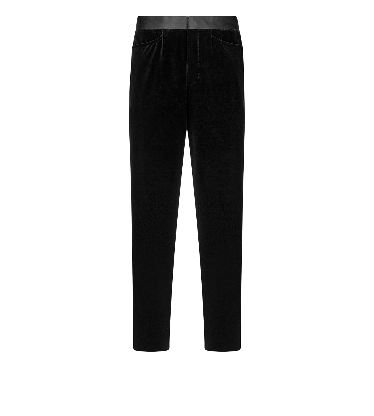 COMPACT LIGHT VELVET ATTICUS TROUSER image number 0