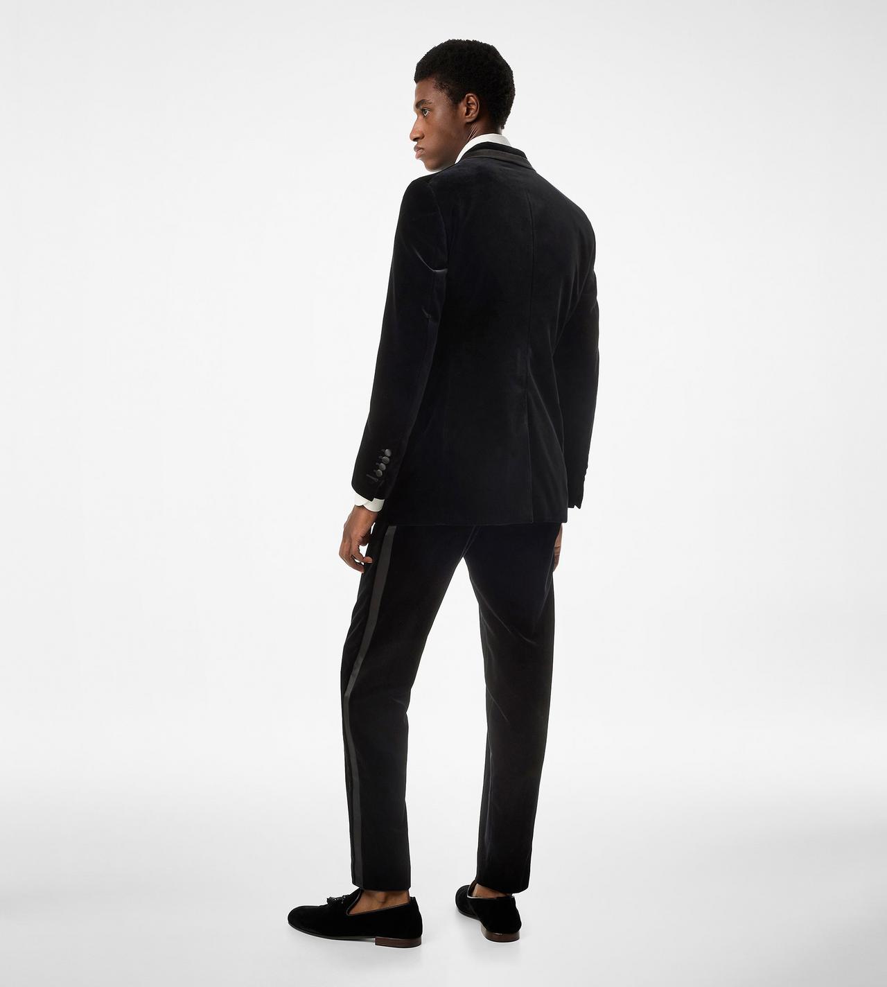 COMPACT LIGHT VELVET ATTICUS TROUSER image number 2