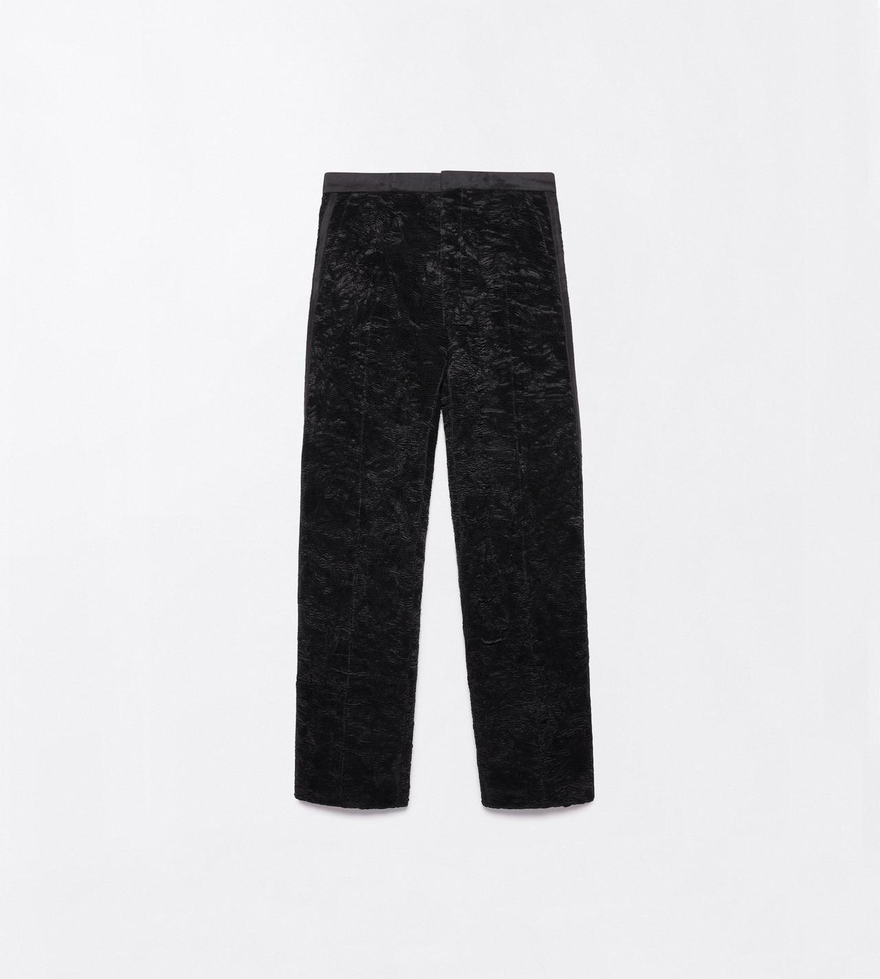TOM FORD SILK OC SILK ASTRACAN PLISS&Eacute; EVENING PANT