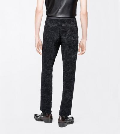 TOM FORD SILK OC SILK ASTRACAN PLISS&Eacute; EVENING PANT