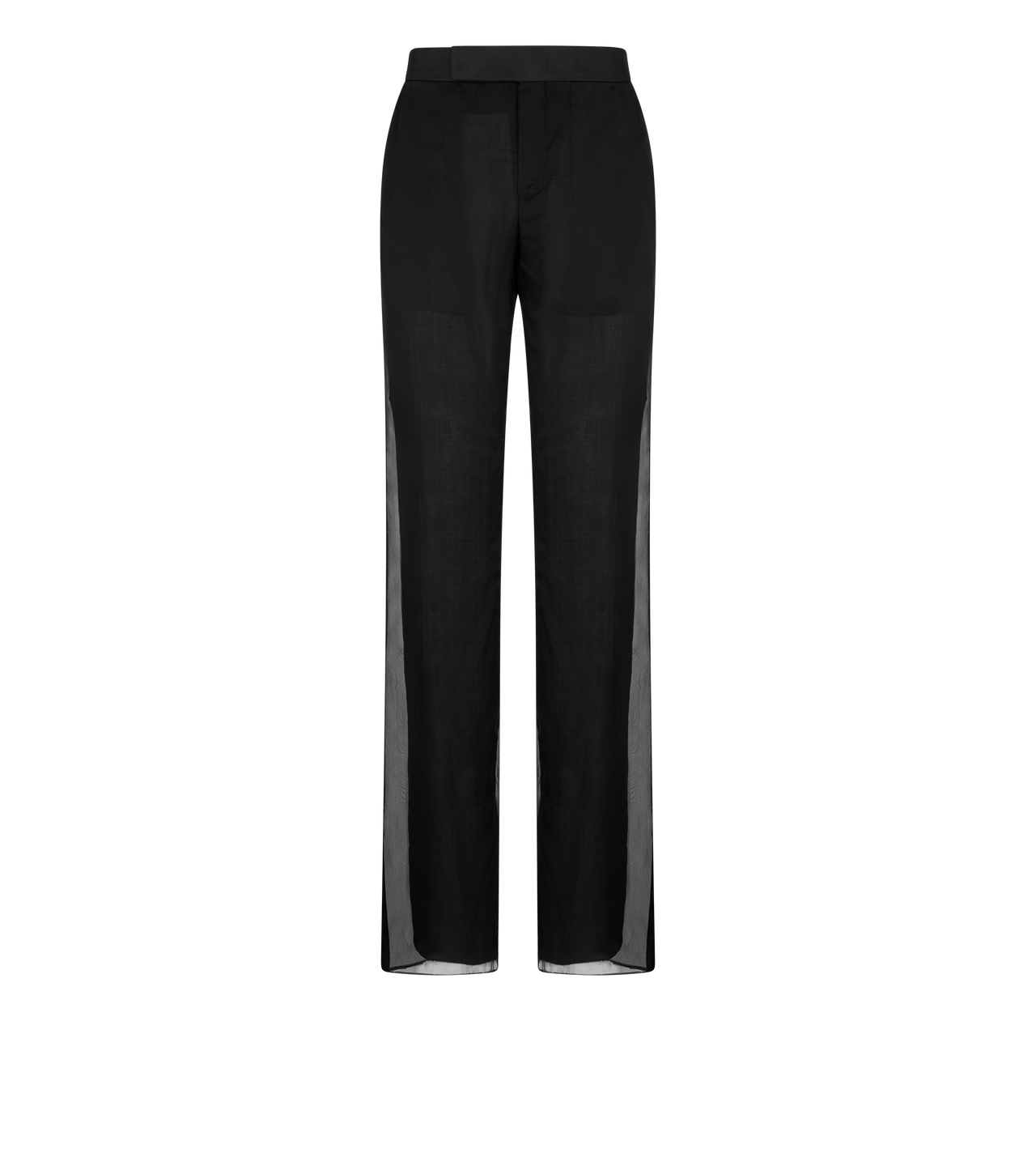 TOM FORD SILK BLACK PANTAL&Oacute;N DE NOCHE DE CHIF&Oacute;N LAVADO